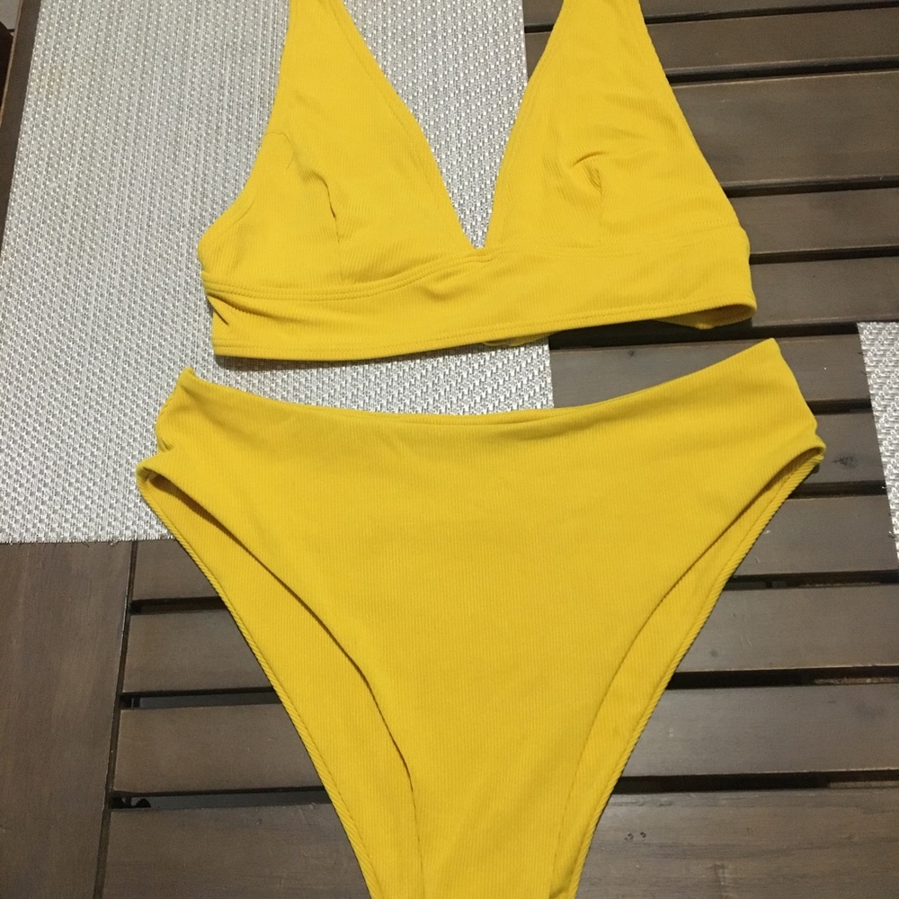 Yellow bikini